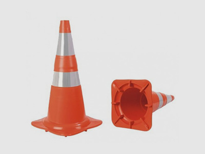 CONE FLEXÍVEL NORMA NBR 15071 75CM - LARANJA/BRANCO REFLETIVO 